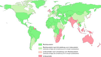 Landkartenblog: Wie fährt man in der Welt? Links oder rechts?