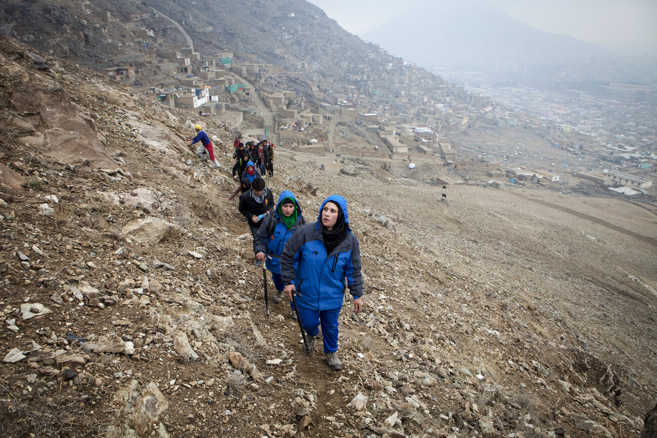 The team has weekly practice ascents on the outskirts of Kabul. The team has weekly practice ascents on the outskirts of Kabul.