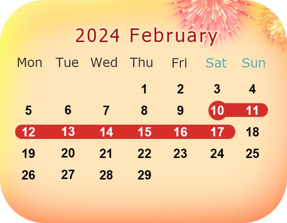 Chinese Calendar Latest 2024 New Top Popular Incredible February Valentine Day 2024