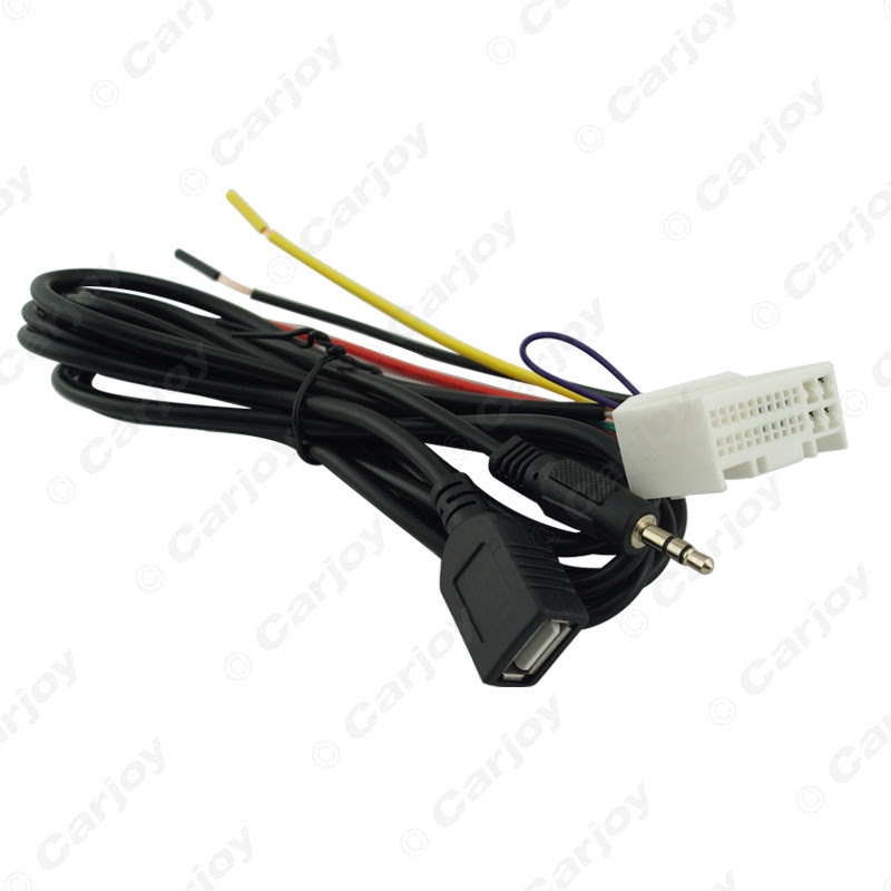 LEEWA Car Audio CD Stereo Wiring Harness Adapter With USB/AUX(3.5mm