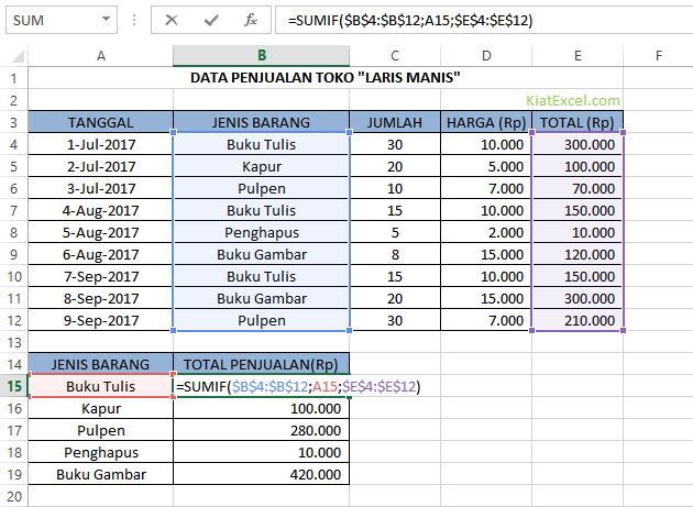 Contoh Soal Excel If Contoh Soal Dan Materi Pelajaran 7