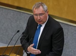 Russia&#39;s Deputy Prime Minister Rogozin speaks at the State Duma, the lower house of the parliament, in Moscow