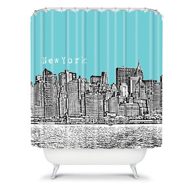 Bird Ave Woven Polyester New York Shower Curtain for Sale | Wayfair