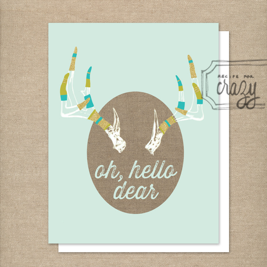 oh, hello dear - folded card by recipeforcrazy