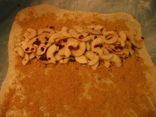 Apple Strudel - Filled and ready for rolling