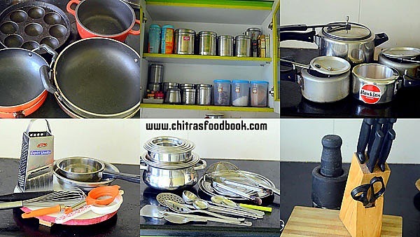 Kitchen Utensils & Tools List For Home With PDF | Chitra's Food Book