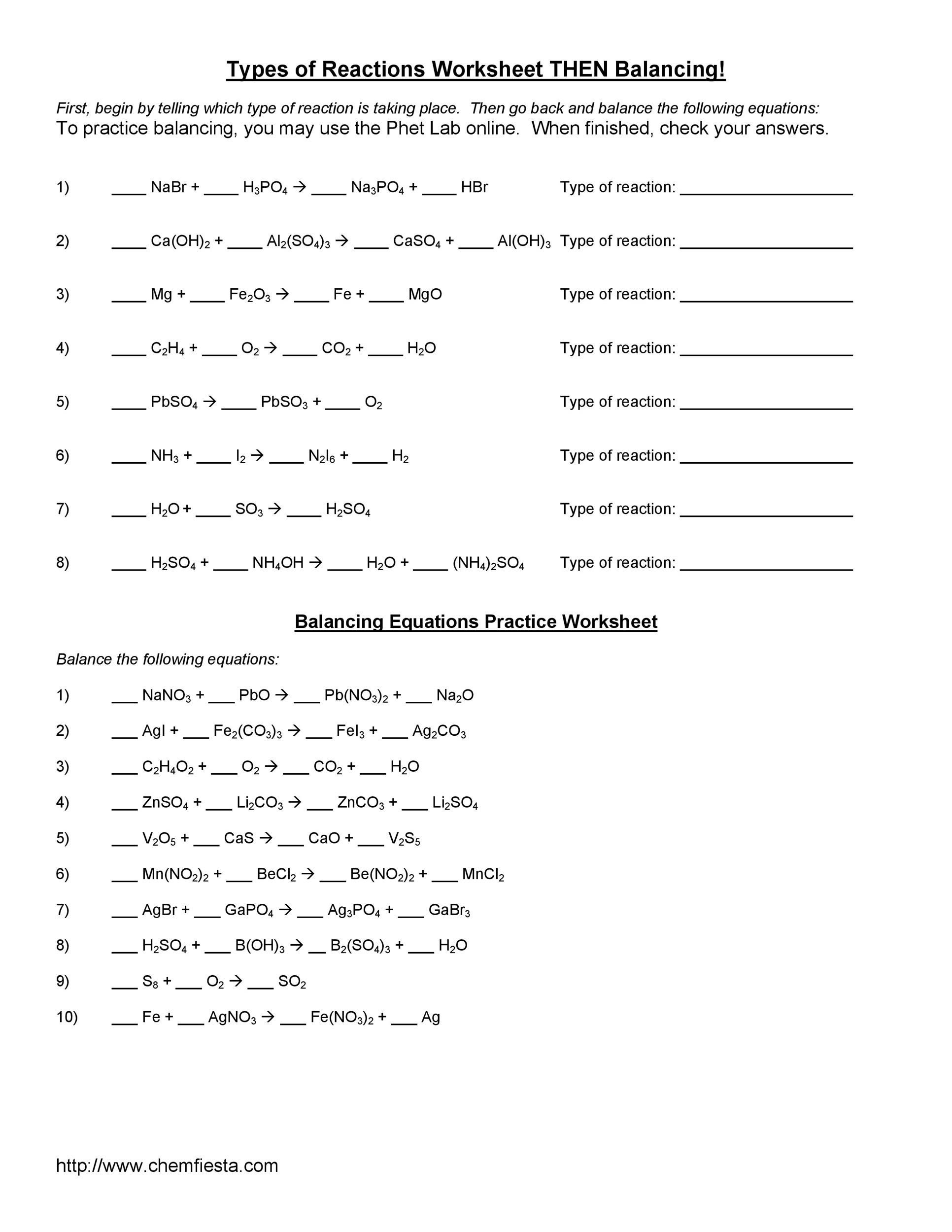 Chemistry Double Replacement Reaction Worksheet Practice Reactions Intended For Double Replacement Reaction Worksheet