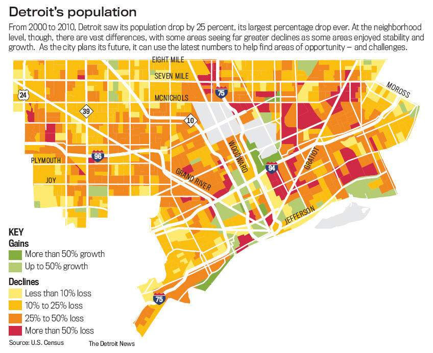 Detroit Crime Map DESESPOIRS