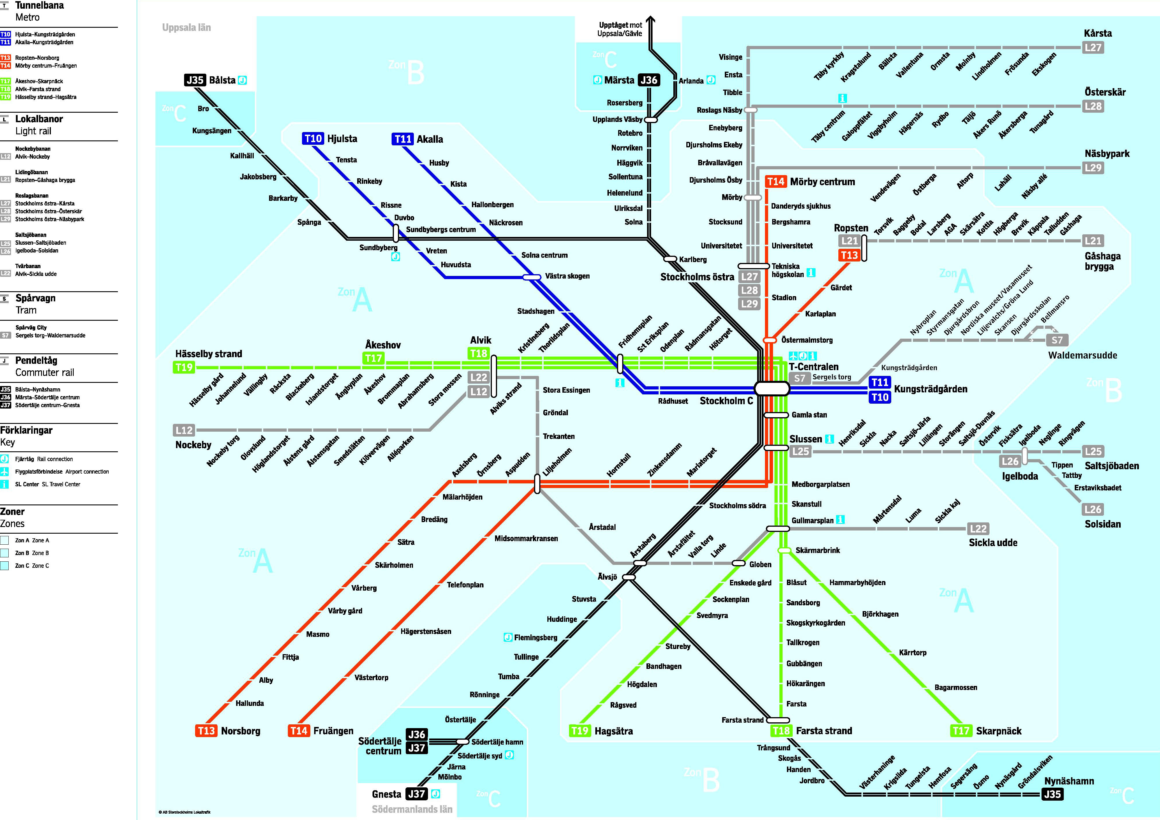 Stockholms Lokaltrafik Karta | Karta