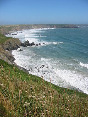 View from the Pembrokeshire Coast Path on Marl...