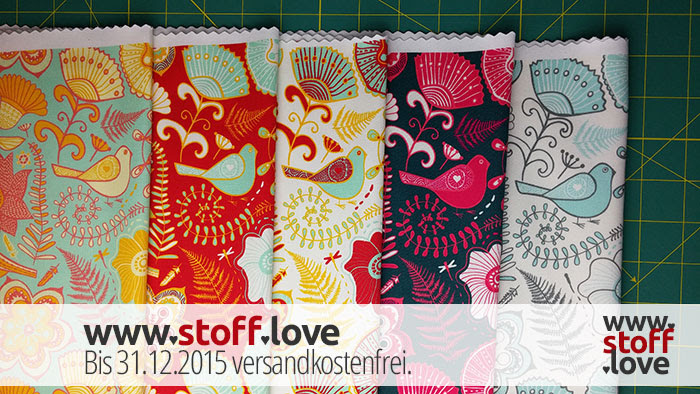 Ein Stoff in 5 Farben mit www.stoff.love