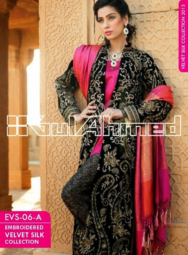 Mens-Women-Wear-Beautiful-Embroidered-Silk-Velvet-Long-Coats-by-Gul-Ahmed-New-Fashion-11 Mens-Women-Wear-Beautiful-Embroidered-Silk-Velvet-Long-Coats-by-Gul-Ahmed-New-Fashion-11