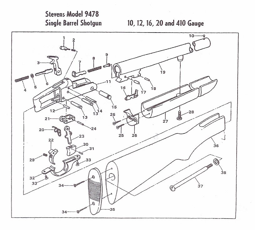 Stevens Model 320 Parts Diagram - General Wiring Diagram