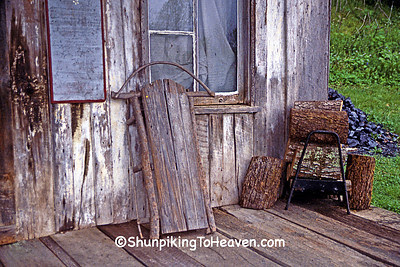 Old Sled on Porch of Penn's Store, Gravel Switch, Casey County, Kentucky