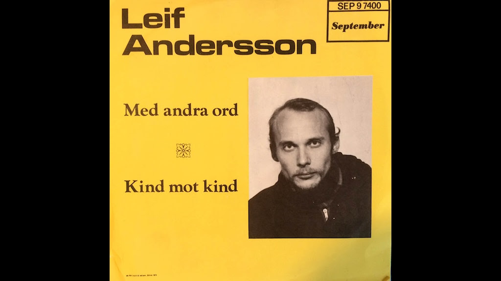Skivkonvolutet till Leif Anderssons singel. Foto: Stefan Andersson/Sveriges Radio.