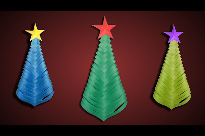 Easy Paper Craft Christmas Tree