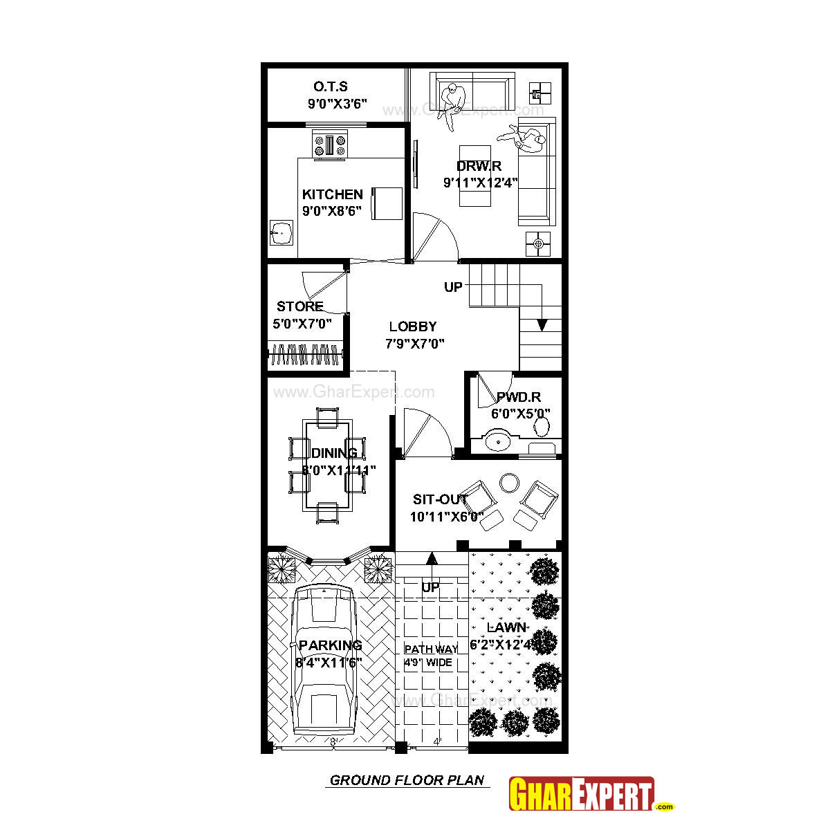 House Plan For 10 Feet By 20 Feet Plot - House Poster