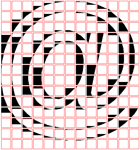 Incorect @ sign rendering without additional line segments