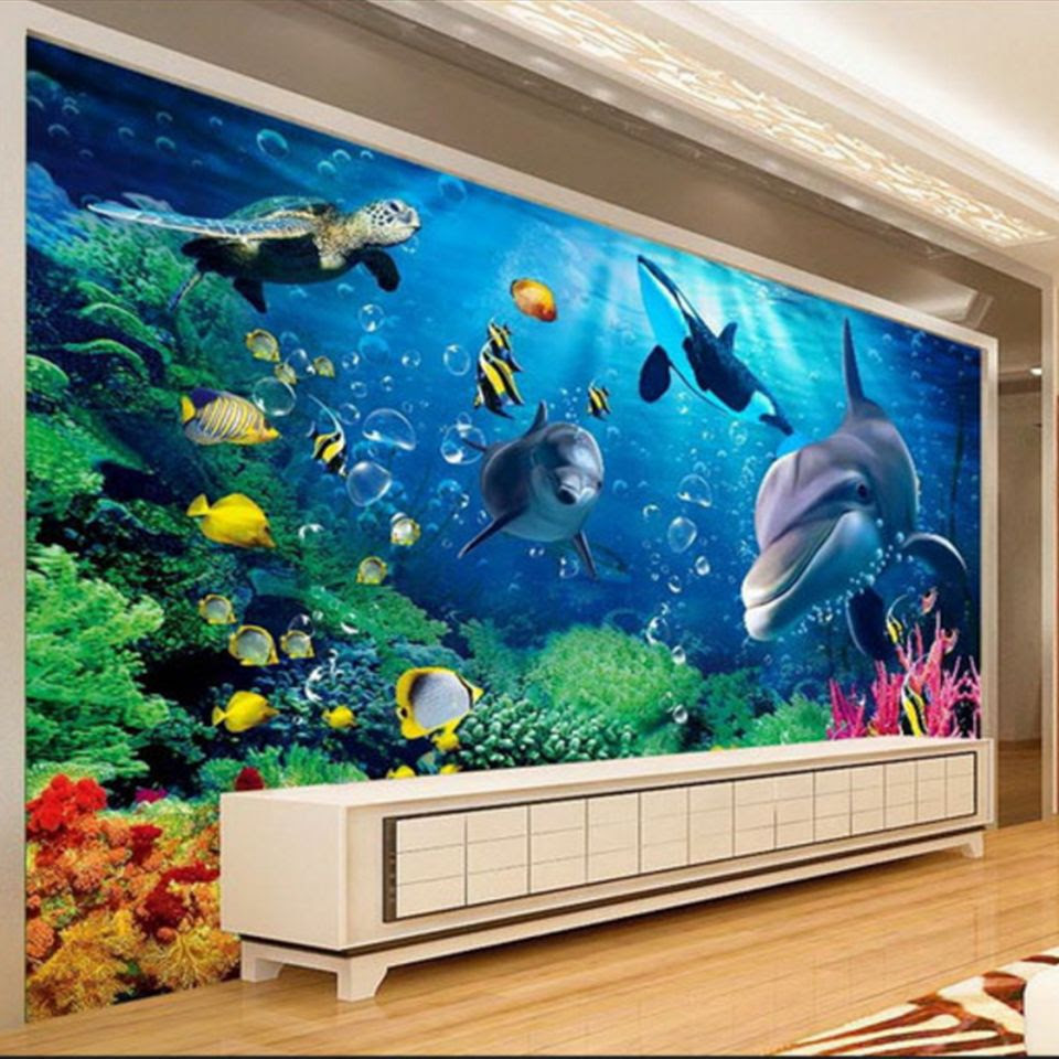Custom Large MuralsSpace Extends 3 D Undersea World Of Lovely Custom Large MuralsSpace Extends 3 D Undersea World Of Lovely