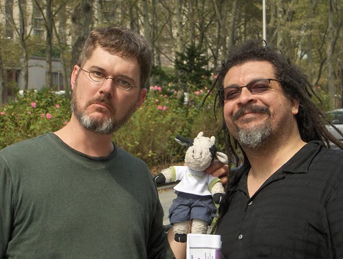 Mo Willems, me, and Kyle Baker