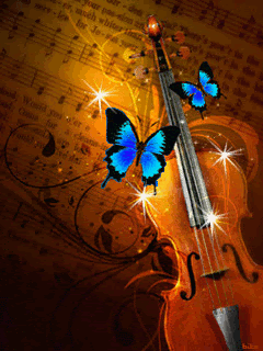 Бабочки и скрипка