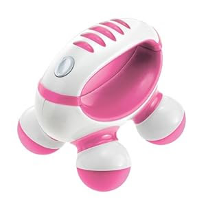 Homedics PM-50  Hand Held Mini Massager with Hand Grip, Battery Operated (Colors May Vary)