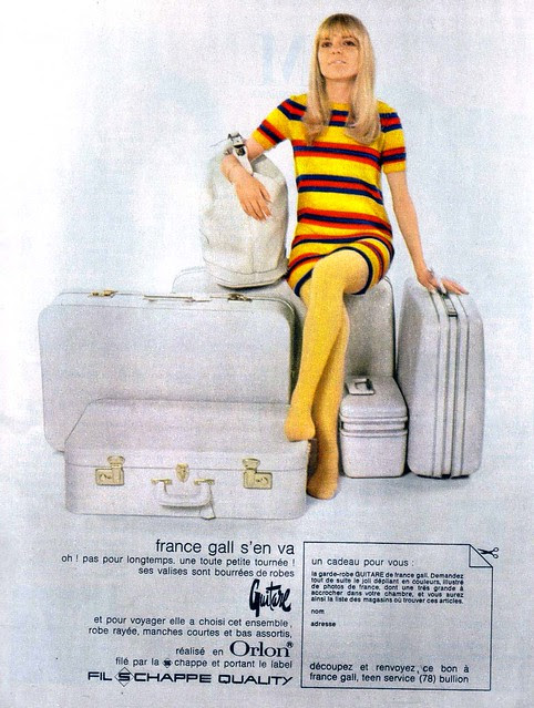 France Gall suitcase ad