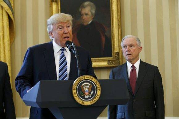 Tras conocer que había perdido la apelación, Trump ofreció una conferencia de prensa. Foto: Reuters.