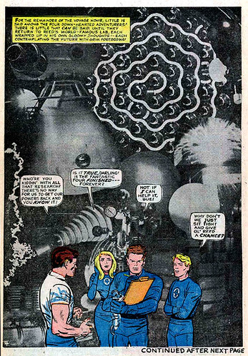 Jack Kirby photomontage from Fantastic Four #39 (June 1965)