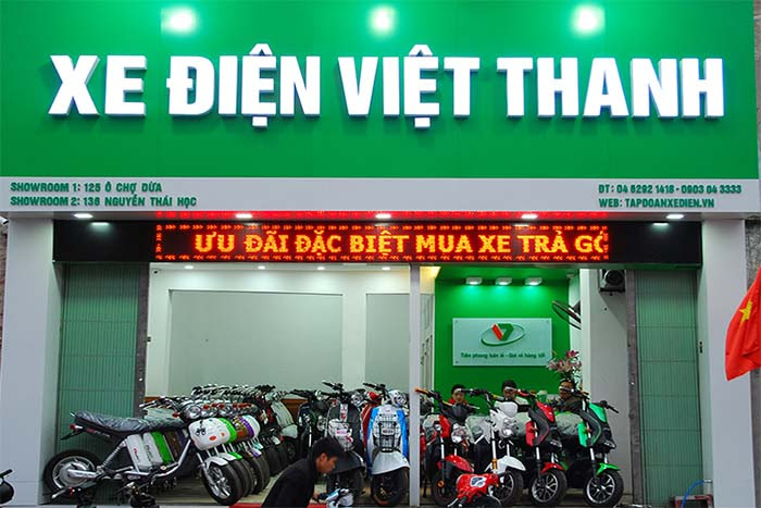Sửa chữa biển quảng cáo cửa hàng xe điện tại Hà Nội Sửa chữa biển quảng cáo cửa hàng xe điện tại Hà Nội