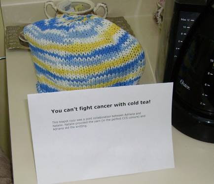 cancer tea cozy