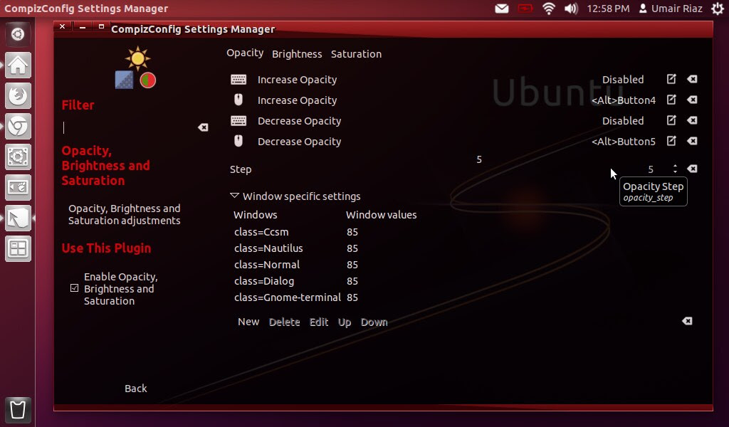 ubuntu transparent