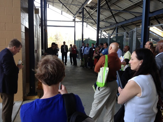 Innovate Carolina April 12, 2013 Impromptu Breakout session under the stadium during a campus lockdown