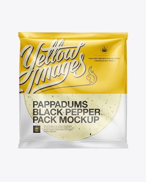 Download Download Black Pepper Poppadum Packaging Mockup Object Mockups Yellowimages Mockups