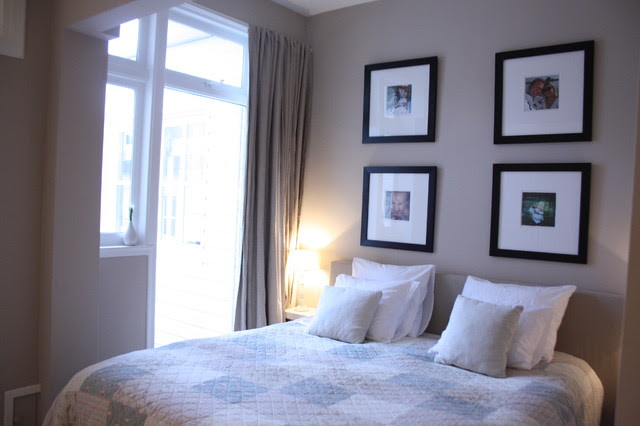 Farrow and Ball Elephant's Breath bedroom