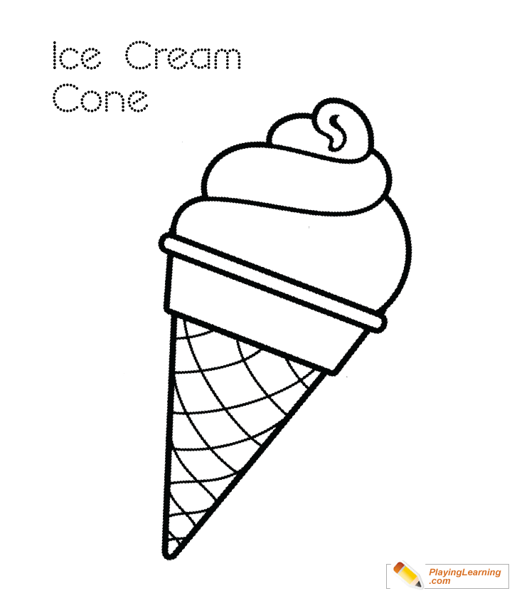 Download Ice Cream Coloring Page 09 | Free Ice Cream Coloring Page