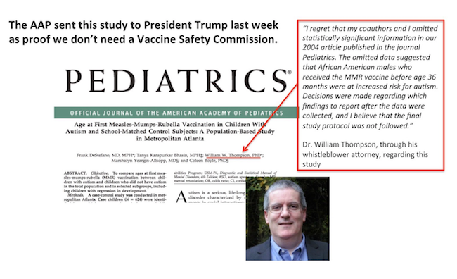'Vaccine Safety Commission': 50 studies the AAP failed to send President Trump