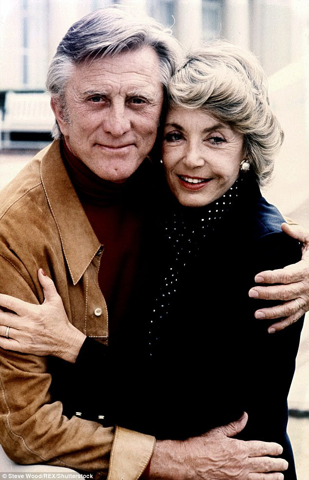 Smitten: Speaking about the couple's happy marriage last year Kirk said: 'I was lucky enough to find my soulmate 63 years ago. I believe our wonderful marriage and our nightly ¿golden hour¿ chats have helped me survive all things' (pictured in 1978)
