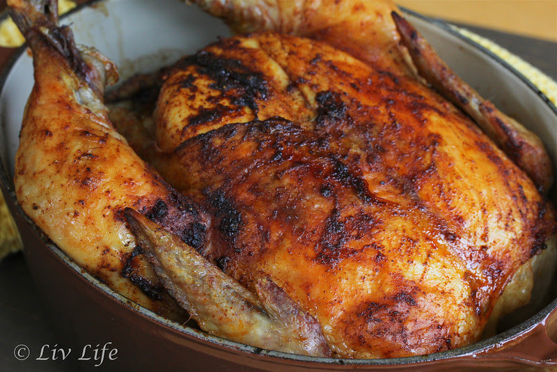 Whole chicken, roasted chicken, smoked paprika