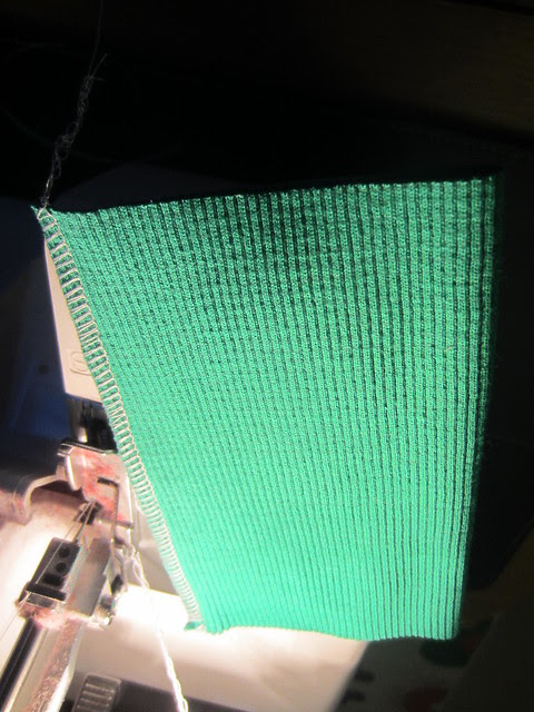 5 sew ribbing edge