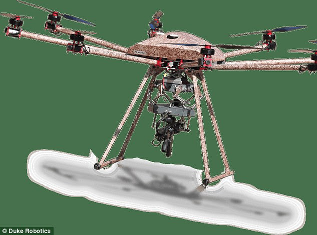  The TIKAD drone, which was tested on a target in Israel in 2015, has been refined to absorb recoil motion from the firing of a weapon