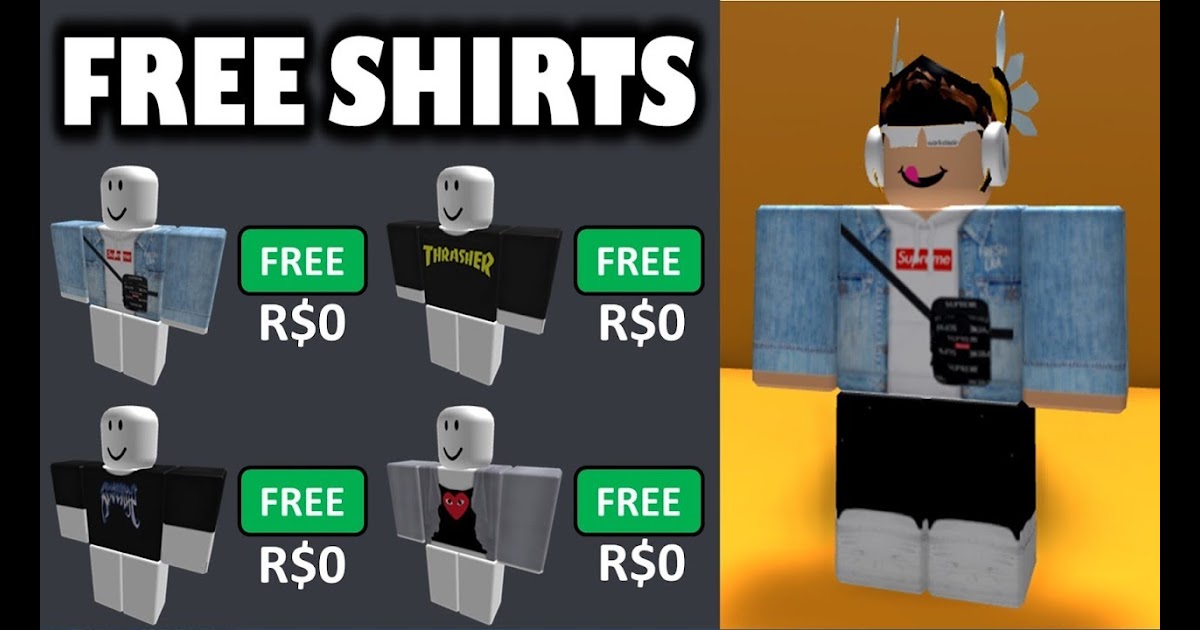 Thrasher Roblox Shirt Template How To Get Free Robux June 2018 ...