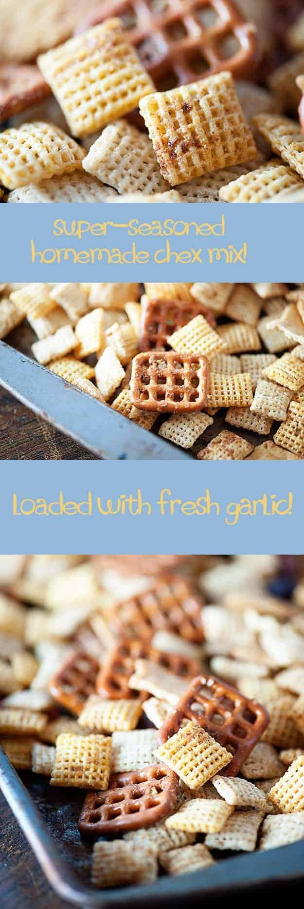 Fresh Garlic Chex Mix — Buns In My Oven