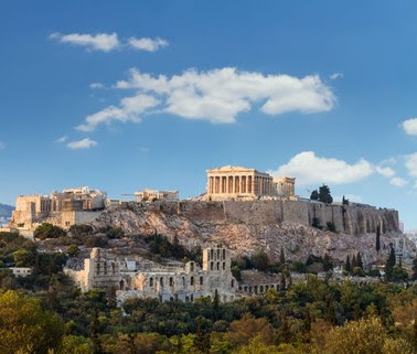 O Templo de Parthenon, em Atenas: Grécia foi o berço dos antigos Jogos Olímpicos e também da primeira edição dos Jogos na Era Moderna. Foto: Shutterstock