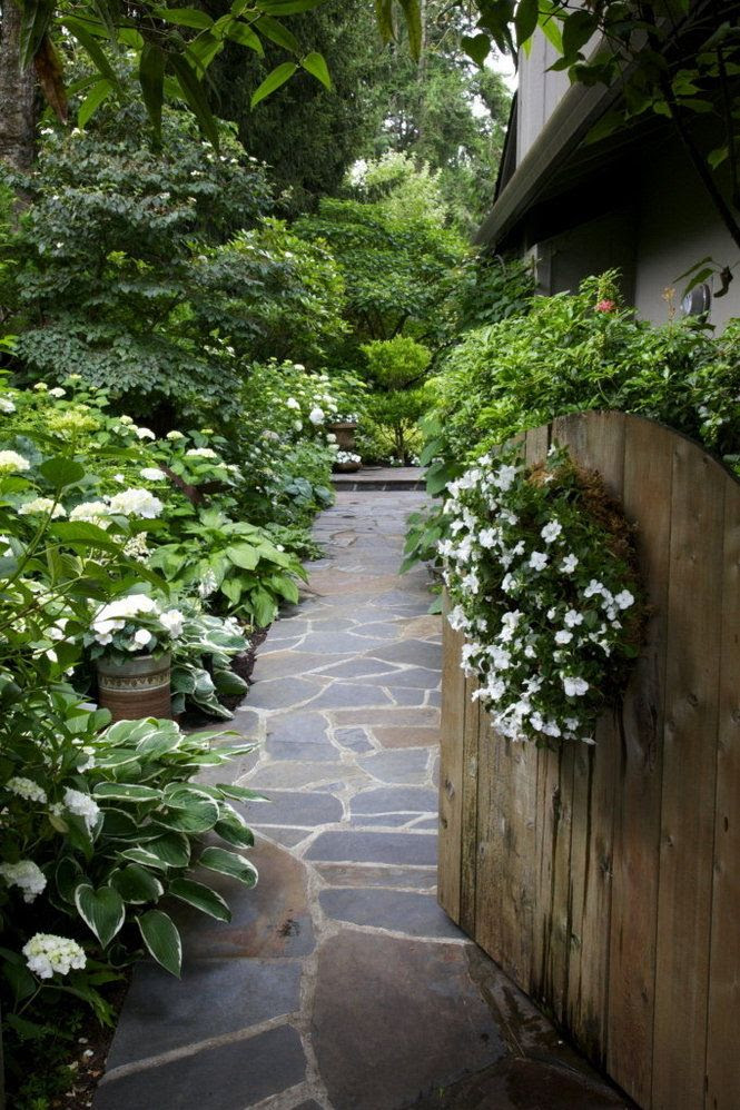 Garden gate as a planter, brilliant idea! also the fabulous garden path and all the beautiful plantings!!!