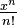 \textstyle\frac{x^n}{n!}