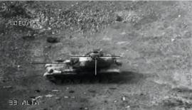 Unos carros de combate M60 hicieron la función de blancos