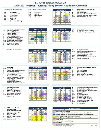 Calendar Page March 2020