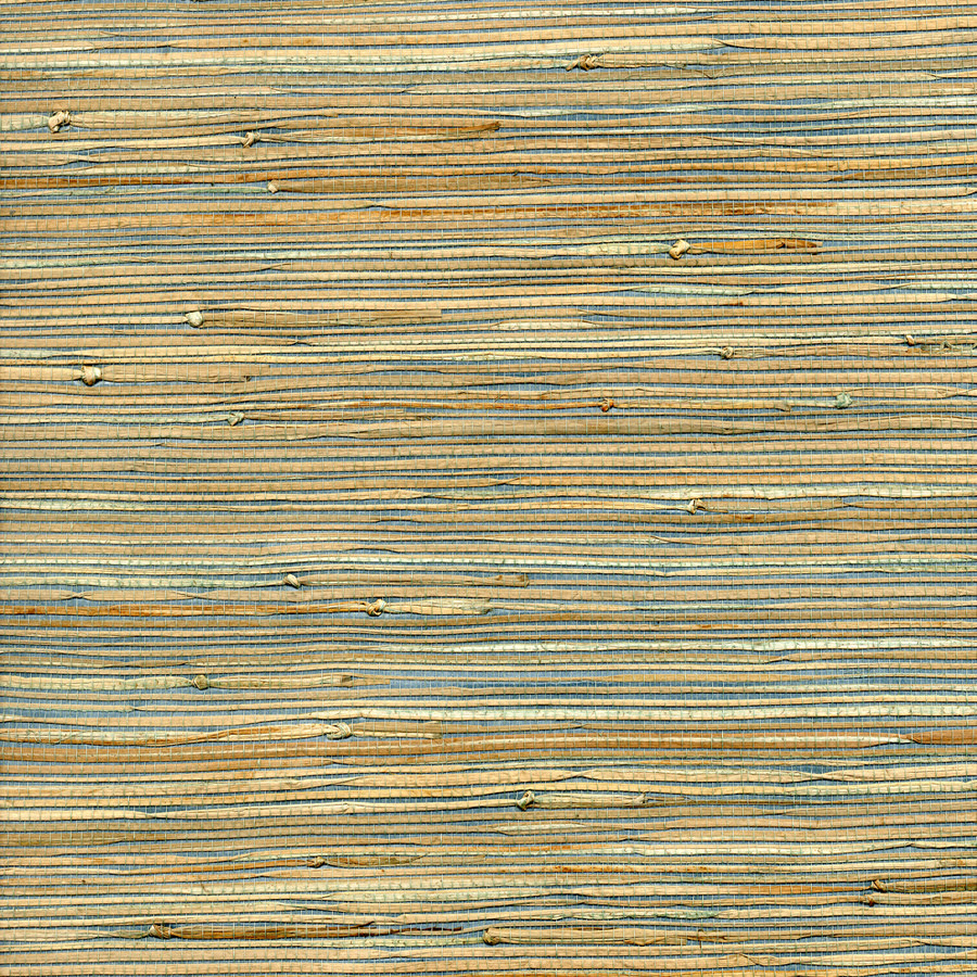 Shop allen + roth Blue Grasscloth Unpasted Textured Wallpaper at Lowes.com