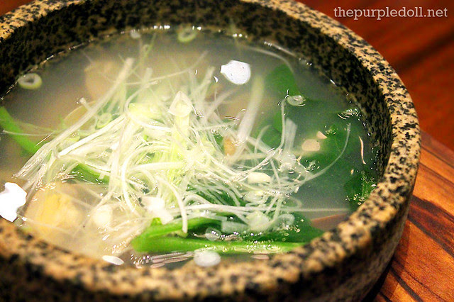 Clam Soup in Hot Stone Bowl (P250)